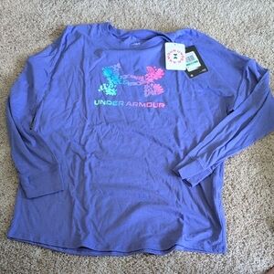 Under Armour New With Tags  Purple Long Sleeve Tee Girls Large